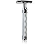 MUHLE Traditionnel Rasoir de Sécurité Open Combe Métal Chrome avec Lame d'Échantillon