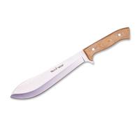 MUELA lame de 220 mm, pleine soie, MICARTA en toile de désert avec entretoise en fibre rouge MACHETE