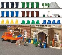 Müll-set Kunststoffmodell Grand Jeu Échelle H0 Busch