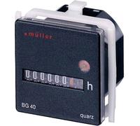 Müller Compteur d'heures de fonctionnement BG 40.17 – 12–48V DC – Compteur à rouleaux