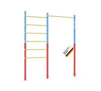 Müller & Blum Barre de gymnastique d'extérieur avec barreaux, barre fixe réglable en hauteur, cadre d'escalade pour enfants et adolescents, appareil de gymnastique pour le jardin en acier robuste