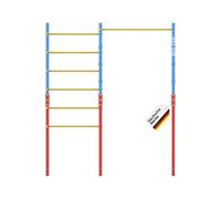 Müller & Blum Barre de gymnastique extérieure, barreaux réglables, barre fixe, cadre d'escalade, appareil de jardin en acier robuste