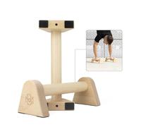 Müller & Blum Barres Parallèles en Bois, Calisthenics, Push Up Bar Fitness, Gymnastique, poignées ergonomiques pour pompes, Musculation Poids du Corps, Parallettes stables et durables
