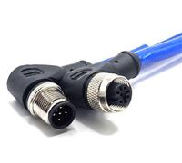 Mueller Electric C5BD82M010 Connecteur pour capteurs/actionneurs M12 mâle, coudé, femelle, coudé 10 m Nombre de pôles: 5 1 pc(s)