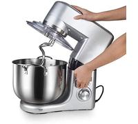 Müller Koch MK-6043 - Malaxeur 10 L, malaxeur, 6 vitesses, réglage de l’impulsion, indicateur LED, pelle K, crochet de pâte, batteur + bol de cuisson