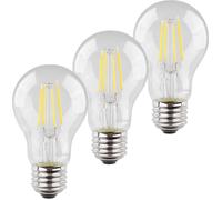 Müller-Licht 400290 LED CEE E (A - G) E27 forme de poire 4 W = 40 W blanc chaud à filament 3 pc(s)