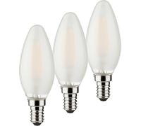 Müller-Licht 400292 LED CEE E (A - G) E14 forme de flamme 4 W = 40 W blanc chaud 3 pc(s)