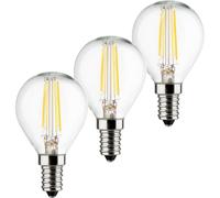 Müller-Licht 400293 LED CEE E (A - G) E14 forme de goutte 4 W = 40 W blanc chaud 3 pc(s)