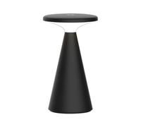 Müller-Licht Ivy Black Lampe de table LED pour intérieur et extérieur avec batterie intégrée, lumière blanche chaude (2700 K), intensité variable en continu avec interrupteur tactile, IP54 étanche à