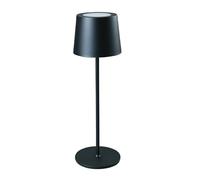 Müller-Licht Lampe de table LED rose noire 2 en 1 pour intérieur et extérieur, batterie intégrée, réglable de 35 à 21,5 cm, lumière blanche chaude (2700 K), intensité variable en continu, IP54