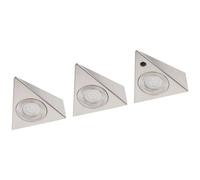 Müller-Licht Trios Lampe LED pour dessous d'armoire avec détecteur LED LED intégrée 8 W blanc chaud argent