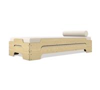 Müller Möbelwerkstätten Couchette empilable Classique - bouleau nature, verni - 90 x 190 cm
