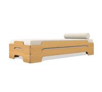 Müller Möbelwerkstätten Couchette empilable Classique - hêtre nature, huilé + lavé - 100 x 200 cm