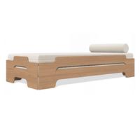 Müller Möbelwerkstätten Couchette empilable Confort - Chêne huilé - 100 x 200 cm