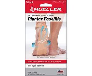 MUELLER PFTape System pour la fasciite Plantaire: Plantar Fasciitis / 3/Pack (Beige)