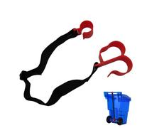 Mülltonnengurt | Robuste Mülltonnensicherungsbänder | Mülltonnengurt System für den Außenbereich, für Recyclingtonnen, Garten, Terrasse, Campingplatz, Wohnung, Straße, tiersichere Halterung