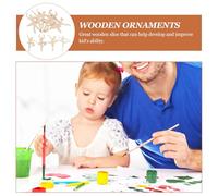 MUELODSIC 10 pièces Ballet Wooden Cutouts Lightweight DIY Craft Ornaments Smooth Surface Creative Art Material For And Home Decoration