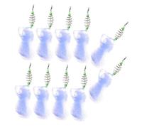 MUELODSIC 10 pièces Filet Ressort avec Cage Appât Lumineuse Accessoires pour Nocturne Filet à Lancer pour Poissons Eau Douce et Salée