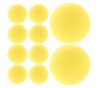 MUELODSIC 10 Pièces Lot de 10 Balles de Golf D’entraînement en Mousse Eva Souple Jaune, Silencieuses et Légères, Pratique du Golf en Intérieur et Jardin, Équipement Polyvalent pour Débutants