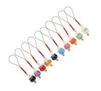 MUELODSIC 10 Pièces Lot de Bijoux Téléphone Charm Porte Clés Chat Ornements Suspendus Créatifs pour Téléphone et Cadeau Anniversaire Style Aléatoire