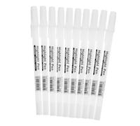 MUELODSIC 10 pièces Stylo Marqueur Blanc pour Dessins et Coloriage sur Papier Noir Surligneur à Effet Brillant Stylo Marquage Lisse pour Loisirs Créatifs et Scrapbooking Couleur Aléatoire