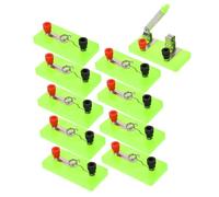 MUELODSIC 10 pièces Support de Lampe à Vis pour Expériences de Physique Socle Léger pour Circuits Électriques Scolaires et Démonstrations Éducatives