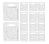 MUELODSIC 100 Moules À Cire Fondue Pour La Fabrication De Bougies Contenants À Clapet Moules À Cire Fondue En Forme De Cœur