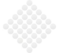 MUELODSIC 100 Pièces Alèses Jetables pour Cage à Oiseaux Rondes en Non-tissé Blanc Absorbant Haute Absorption d'eau pour Doublure de Cages à Perroquets
