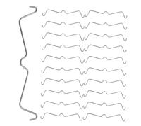 MUELODSIC 100 Pièces boucle de fermeture à crochet Crochets planche de cheville acier fixation sécurisé monté agrafe serrures à pegboard pour panneau perforé Argent