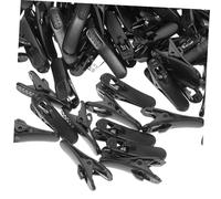 MUELODSIC 100 pièces Clips de Câbles pour Casque Organisateur de Fil Clips Plastique Durables Emmêlement pour Cordon Découteurs Fixation Stable pour Ceinture et Vêtements Noir