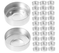 MUELODSIC 100 pièces Coupelles à Bougies Ronde pour DIY Supports de Bougies Chauffe Plat Réutilisables et Décoratifs Plateau Rétro Simple pour Table à Manger