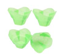 MUELODSIC 100 Pièces Lot de Caissettes Cupcake Vertes Papier Résistant à Huile et Haute Température Moules à Muffins Lotus pour Pâtisserie Faciles à Démouler et Antiadhésives pour et