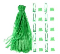 MUELODSIC 100 pièces Lot de Filets Réutilisables Maille Respirante pour Fruits et Légumes Sacs de Courses Durables pour Oignons Pommes de Terre et Ail Porte-épicier Écologique et Léger