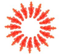 MUELODSIC 100 Pièces Lot de Nez Plastique pour Bonhomme de DIY Accessoires Noël Durables Texture Lisse Décoration Fête Hiver Matériel Créatif pour Âges