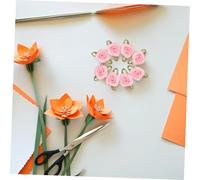 MUELODSIC 100 Pièces Mini Ribbon Flowers With Leaves Durable Fabric Roses For Hair Bows Diy Craft Accessories For Clothing Decoration And Party Ornaments