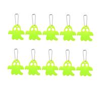 MUELODSIC 10pièces Pendentifs Réfléchissants Fantômes Pour Halloween à Suspendre Lot De Décoratifs Pour Sacs Clés Et