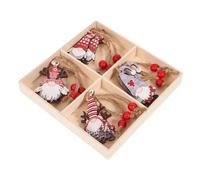MUELODSIC 12 pièces Décorations Suspendues GNOME pour Sapin de Noël Ornements Festifs Compacts et Artisanaux pour Maison et Commerces Ambiance Joyeuse et Décorative