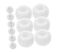 MUELODSIC 12 pièces Kit de Fixation pour Rideaux à Chaîne de Perles Butées Plastique pour Stores à Chaîne Verticale Accessoires de Remplacement pour Stores Faciles à Installer et Blanc