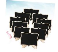 MUELODSIC 12 pièces Mini Tableau Ardoise Décoratif avec Support Lot de Tableau Noir pour Mariage Décorations Maison et Étiquettes Événementielles