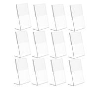 MUELODSIC 12 Pièces Présentoirs de Table Acrylique Transparente pour Numéros Mariage Supports Photo et Menus Résistants Aux Rayures et Étanches pour Restaurants et Événements