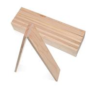 MUELODSIC 12 pièces Rectangular Pine Wood Boards Unfinished For DIY Craft Painting And Carving Small Wood Blocks For Shelves And Art Projects