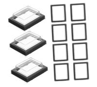 MUELODSIC 15 pièces Lot de Caches de Protection pour Interrupteur à Bascule Étanches Plastique Protection Fiable pour Bouton Arrêt Urgence et Bouton Marche-arrêt