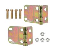 MUELODSIC 2 Ensembles Kit de Charnières pour Poubelle Extérieure Vis, Support Robuste Résistant aux Intempéries, Accessoires de Quincaillerie pour Conteneurs de Jardin, Réparation Solide