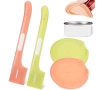 MUELODSIC 2 Ensembles Set Couvercles Silicone pour Boîtes Nourriture Chien et Chat avec Cuillères TPR Protection Anti-Fuite Hermétique Capacité Large et Accessoire Pratique pour