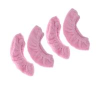 MUELODSIC 2 Paires Protège Lames Patins Glace Garçon Fille Élastiques Absorbants Doux Protections Skate pour Hockey XXXL Lot de Rose