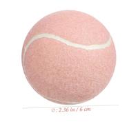 MUELODSIC 2 pièces Balles de Tennis Rose Caoutchouc pour Débutants Lot de Jouets Ludiques Entraînement pour Amélioration Précision et Rapidité pour Joueurs Novices et Entraînement Terrain
