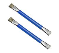 MUELODSIC 2 pièces Brosse de Nettoyage Détail ESD Antistatique pour Carte Mère Brosse Électronique Double Tête pour Nettoyage des Circuits Mobiles Protection Bleu
