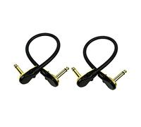 MUELODSIC 2 pièces Câble de Guitare Électrique Cuivre Plaqué Or Haute Bruit Câble Patch Amplificateur pour Effets Dinstruments