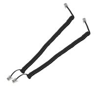 MUELODSIC 2 pièces Cordon Téléphonique Spirale Résistant pour Combiné de Téléphone Fixe Câble Souple Anti-nœud Compatible Téléphone Filaires Bureau et Maison