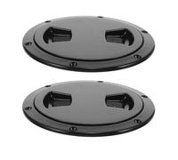 MUELODSIC 2 pièces Couvercle de Trappe Inspection de Pont Rond Antidérapant pour Yacht Bateau Capot Amovible Étanche Résistant Lot